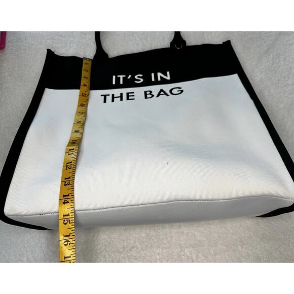 Kate Spade New York x Target Color Block Knit Tote Black/White Roomy Sold Out - Picture 4 of 5